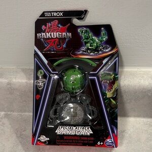Bakugan Special Attack Trox Action Figure - Green and Silver